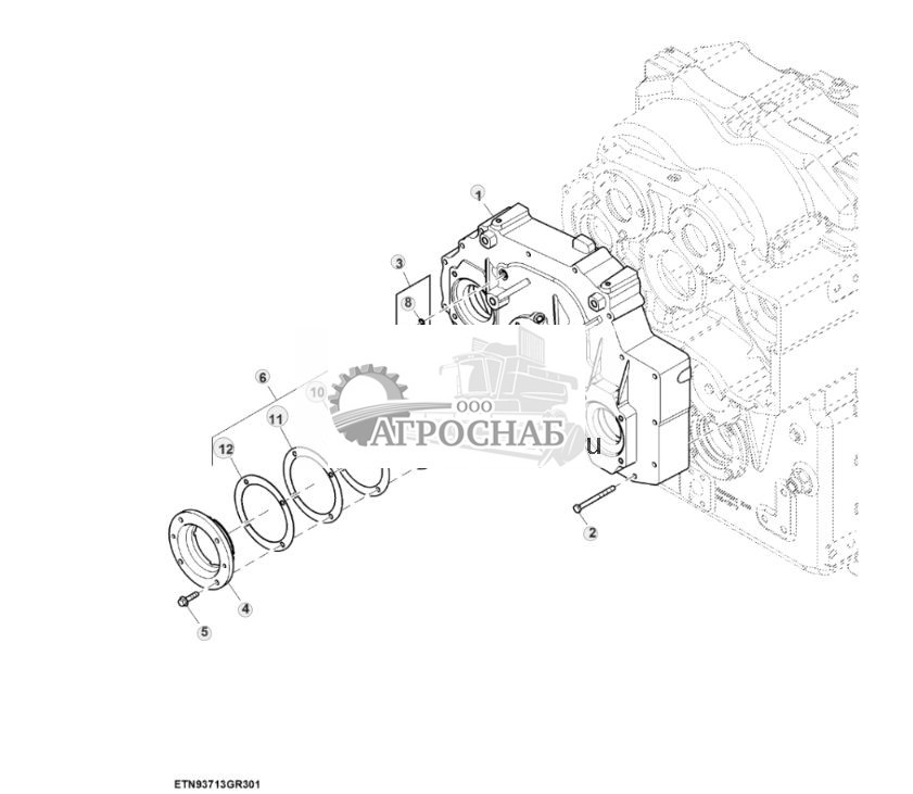 Картер трансмиссии, крышка привода насоса, PST (13) - ST838302 426.jpg